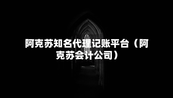 阿克苏知名代理记账平台（阿克苏会计公司）