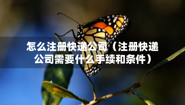 怎么注册快递公司（注册快递公司需要什么手续和条件）