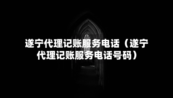 遂宁代理记账服务电话（遂宁代理记账服务电话号码）