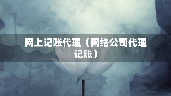 网上记账代理（网络公司代理记账）