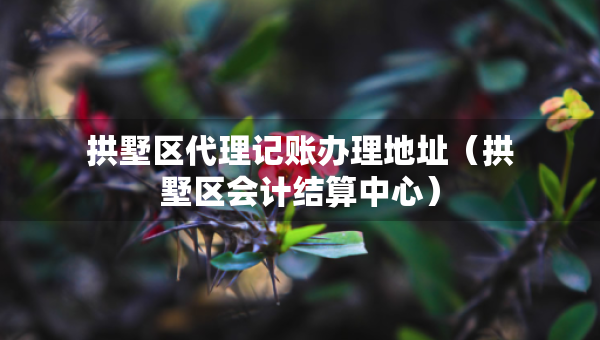 拱墅区代理记账办理地址（拱墅区会计结算中心）