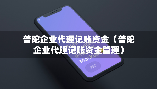 普陀企业代理记账资金（普陀企业代理记账资金管理）