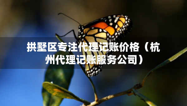 拱墅区专注代理记账价格（杭州代理记账服务公司）