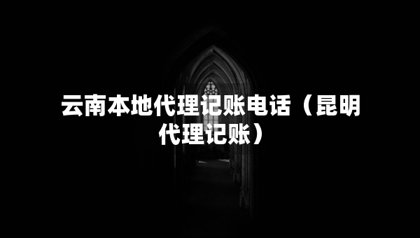 云南本地代理记账电话（昆明代理记账）