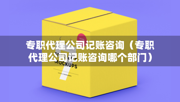 专职代理公司记账咨询（专职代理公司记账咨询哪个部门）