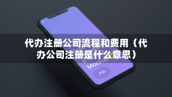 代办注册公司流程和费用（代办公司注册是什么意思）