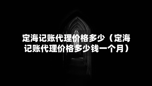 定海记账代理价格多少（定海记账代理价格多少钱一个月）