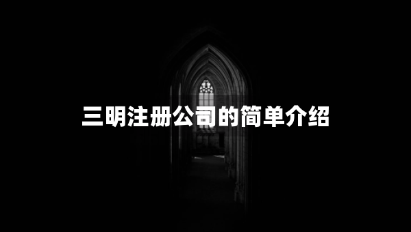 三明注册公司的简单介绍