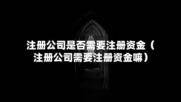 注册公司是否需要注册资金（注册公司需要注册资金嘛）