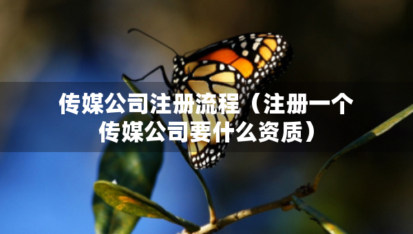 传媒公司注册流程（注册一个传媒公司要什么资质）