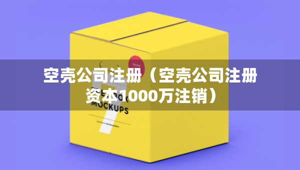 空壳公司注册（空壳公司注册资本1000万注销）