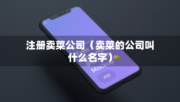 注册卖菜公司（卖菜的公司叫什么名字）