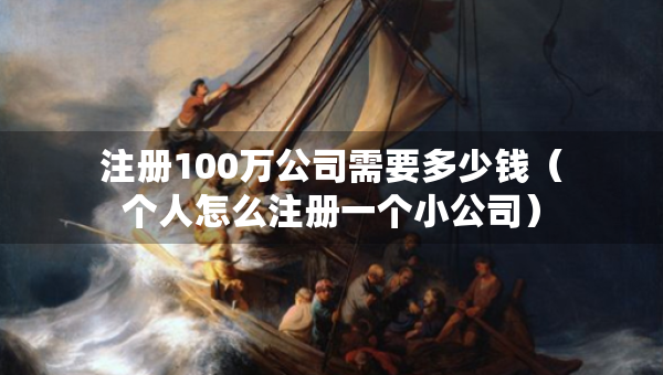 注册100万公司需要多少钱（个人怎么注册一个小公司）