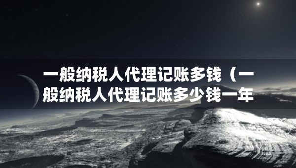 一般纳税人代理记账多钱（一般纳税人代理记账多少钱一年）