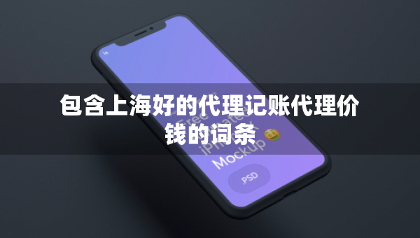 包含上海好的代理记账代理价钱的词条