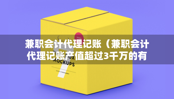 兼职会计代理记账（兼职会计代理记账产值超过3千万的有哪些）