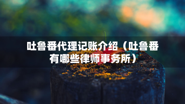 吐鲁番代理记账介绍（吐鲁番有哪些律师事务所）