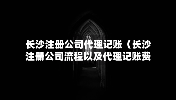 长沙注册公司代理记账（长沙注册公司流程以及代理记账费用）