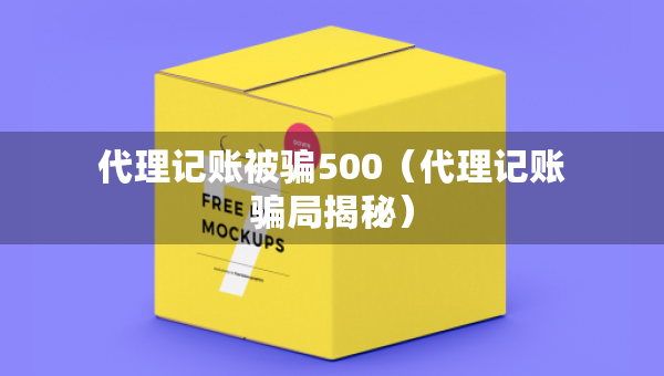 代理记账被骗500（代理记账骗局揭秘）