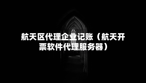 航天区代理企业记账（航天开票软件代理服务器）