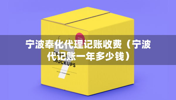 宁波奉化代理记账收费（宁波代记账一年多少钱）