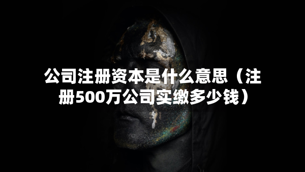 公司注册资本是什么意思（注册500万公司实缴多少钱）