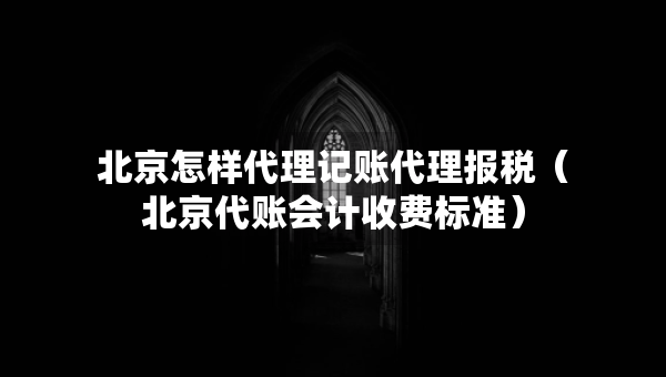 北京怎样代理记账代理报税（北京代账会计收费标准）