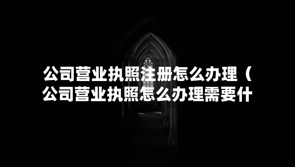 公司营业执照注册怎么办理（公司营业执照怎么办理需要什么资料）