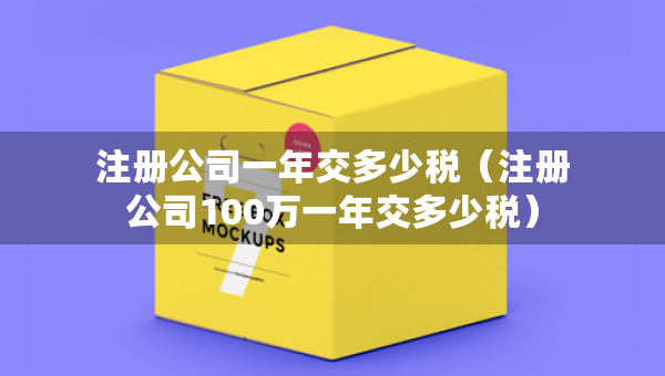 注册公司一年交多少税（注册公司100万一年交多少税）