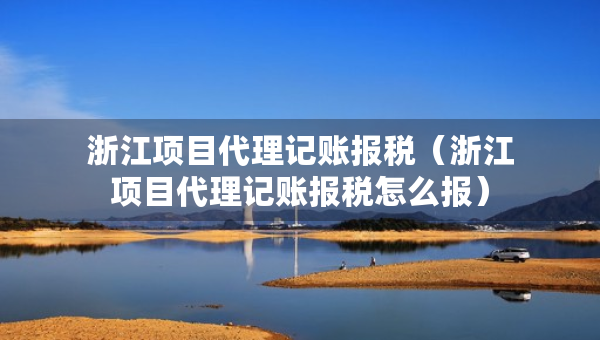 浙江项目代理记账报税（浙江项目代理记账报税怎么报）