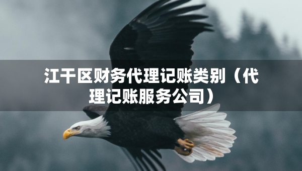 江干区财务代理记账类别（代理记账服务公司）