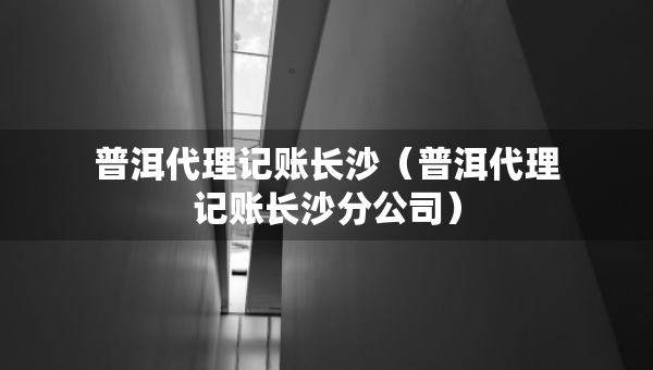 普洱代理记账长沙（普洱代理记账长沙分公司）