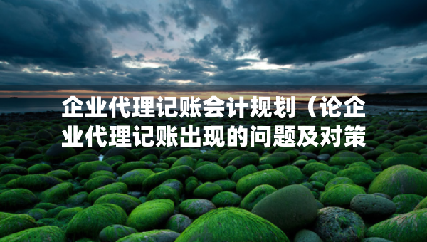 企业代理记账会计规划（论企业代理记账出现的问题及对策研究）